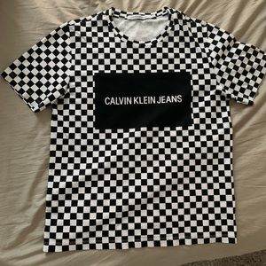 NWOT CALVIN KLEIN CHECKERED TEE